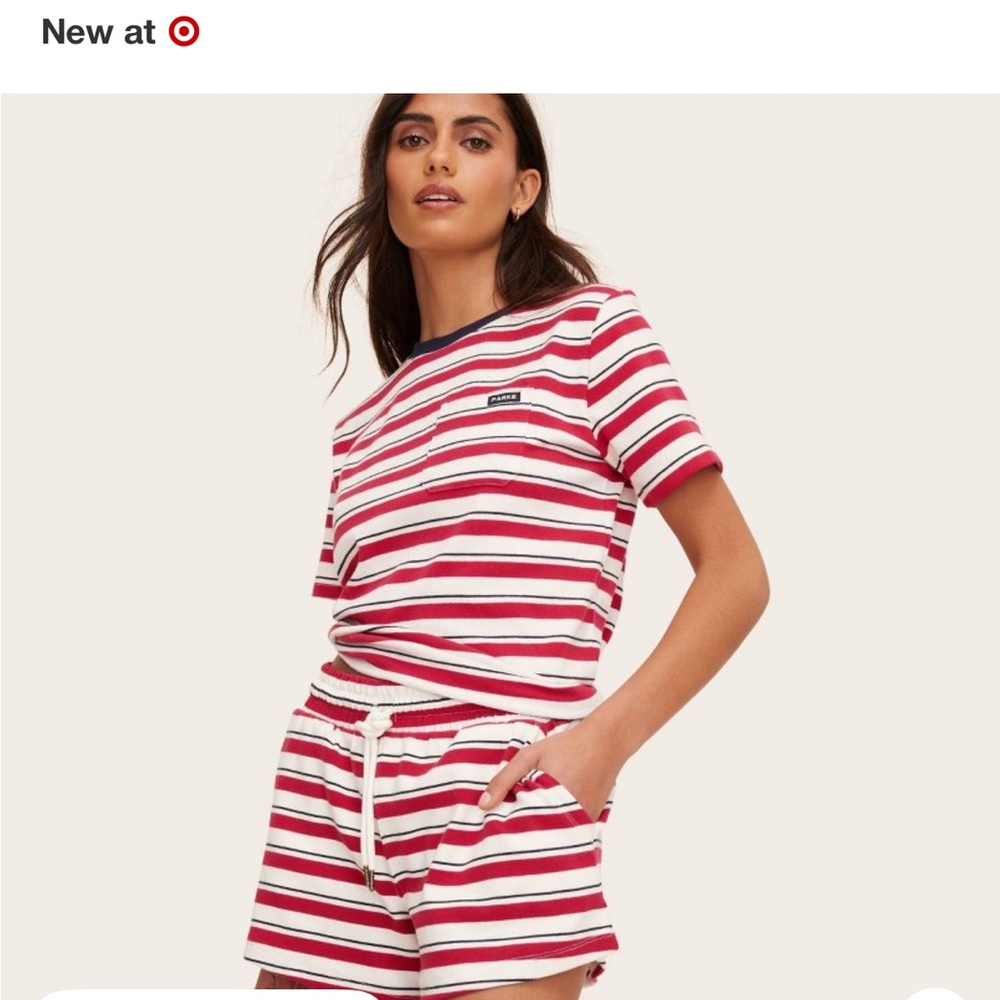 PARKE Women’s Red & White Striped set - Target